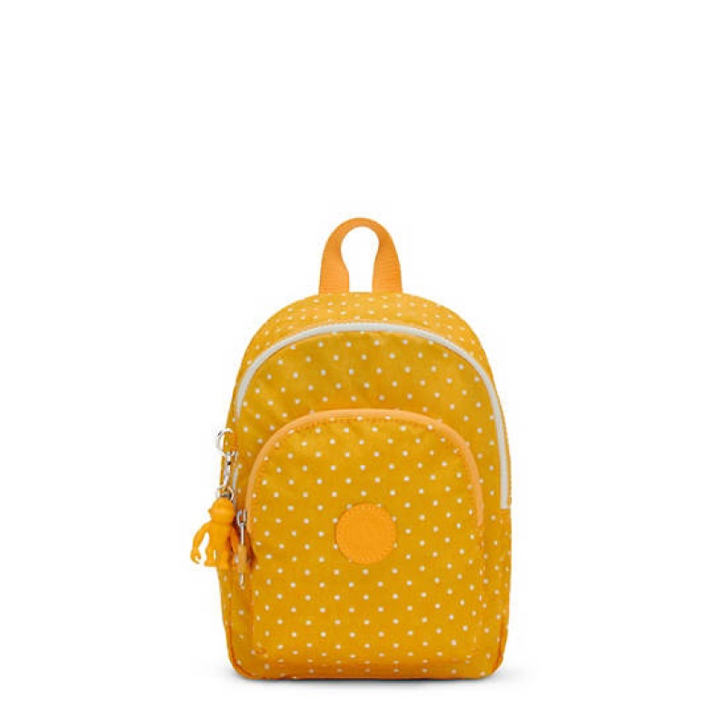 Yellow Kipling Curtis Compact Printed Convertible Backpacks | VSBTXA-035