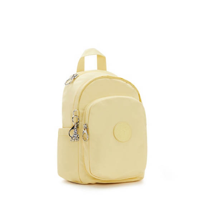 Yellow Kipling Delia Mini Backpacks | ZNXSIF-496