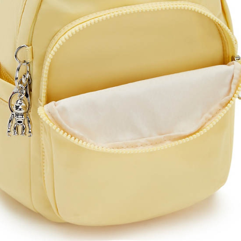 Yellow Kipling Delia Mini Backpacks | ZNXSIF-496