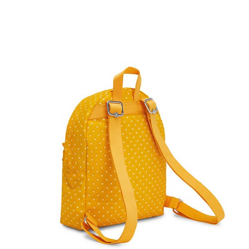 Yellow Kipling Reposa Printed Backpacks | WJQSPO-216